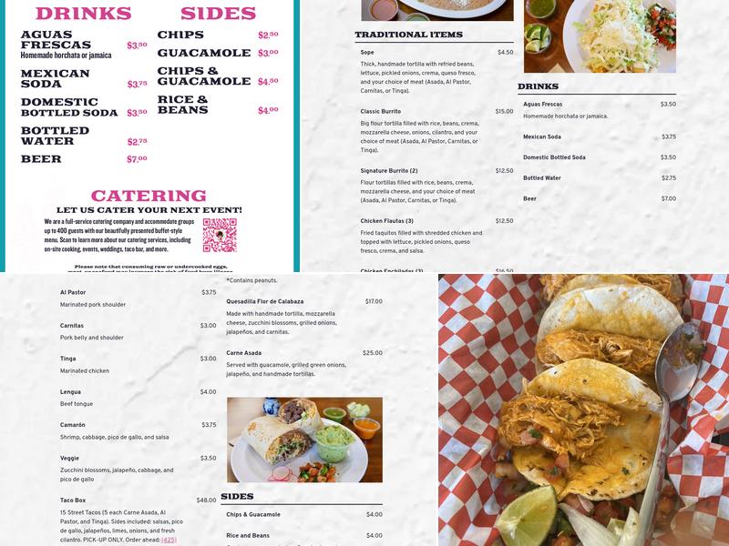 Taqueria Puebla Menu
