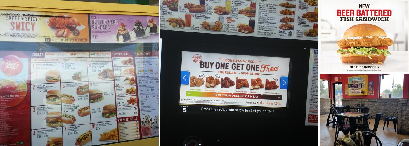 Sonic Drive-In Menu