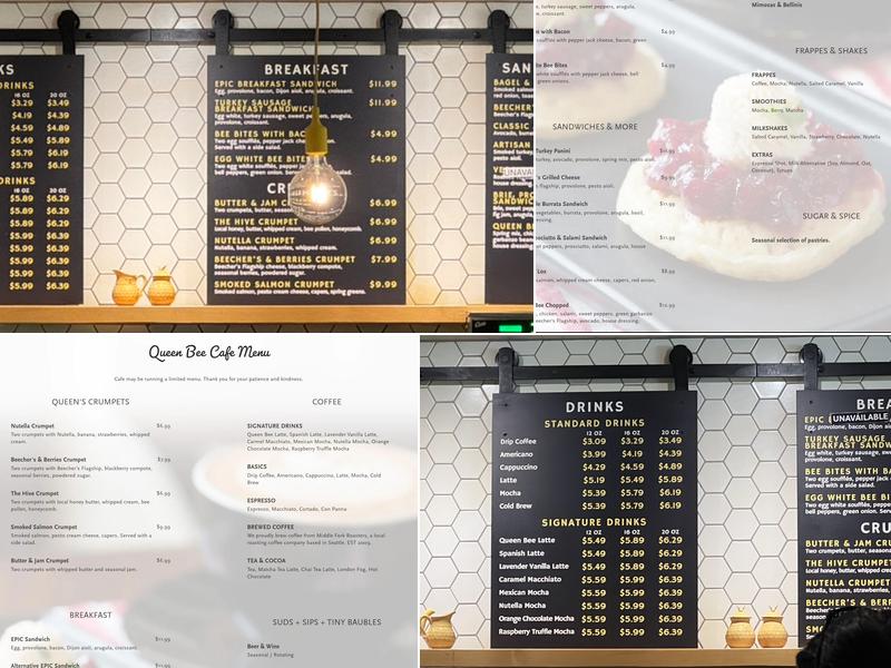 Queen Bee Cafe Menu