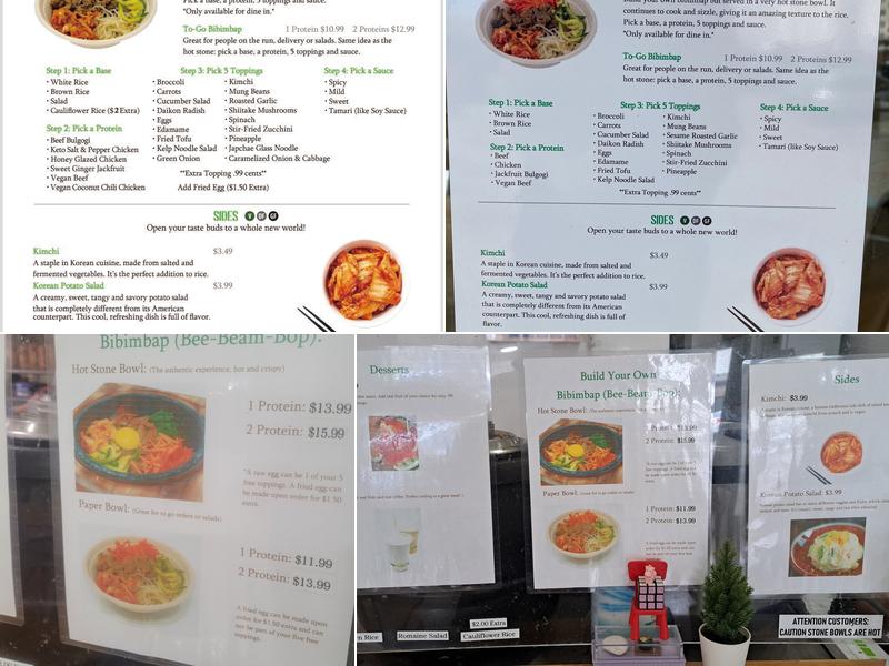 K Fresh Menu