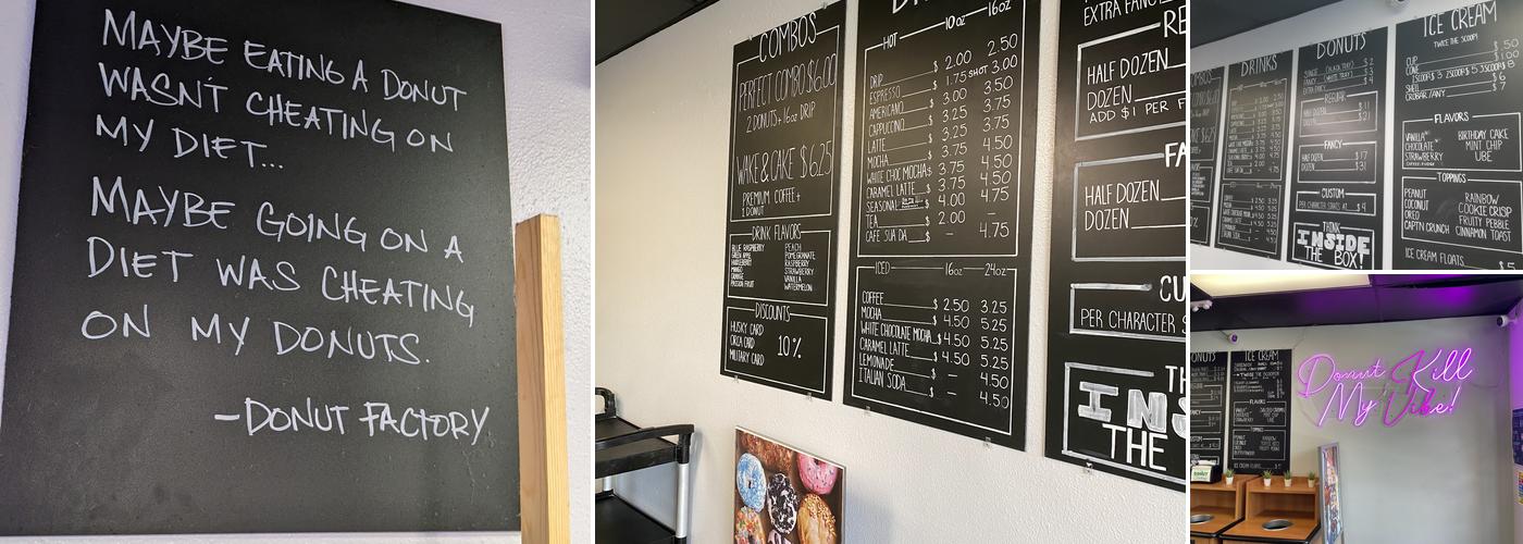 Donut Factory Menu