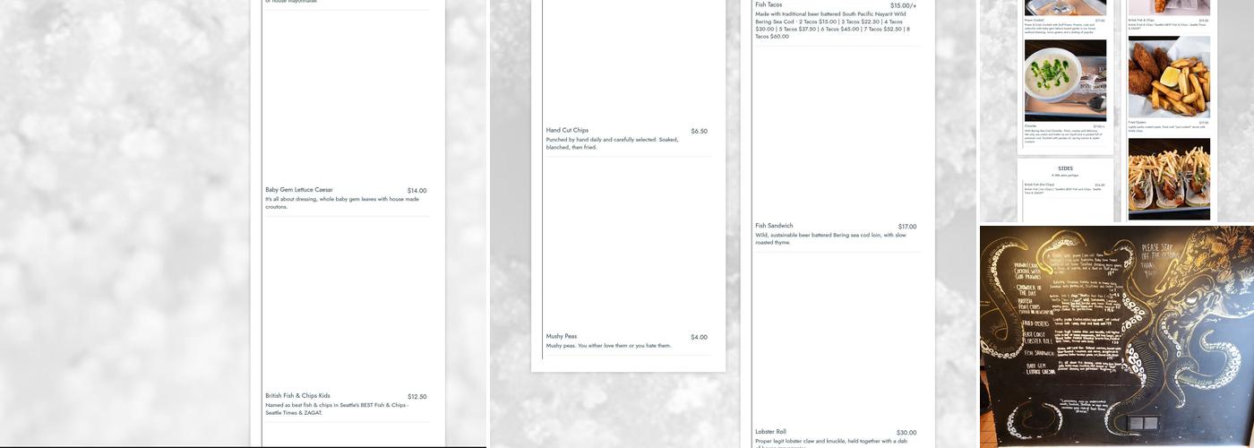 Proper Fish Menu