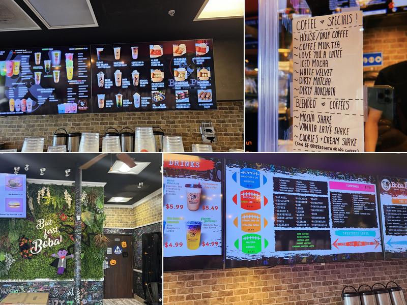 Boba Pub Menu