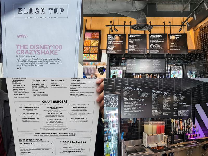 Black Tap Craft Burgers & Shakes Menu
