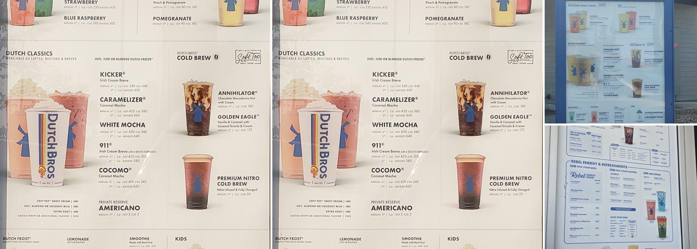 Dutch Bros Coffee Menu