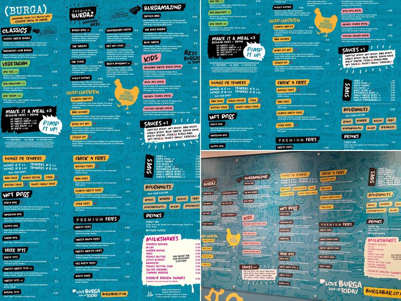 Burga Portsmouth Menu