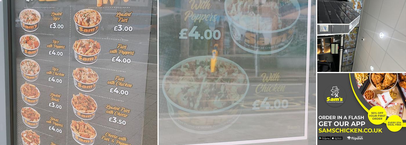 Sam's Chicken Portsmouth Menu