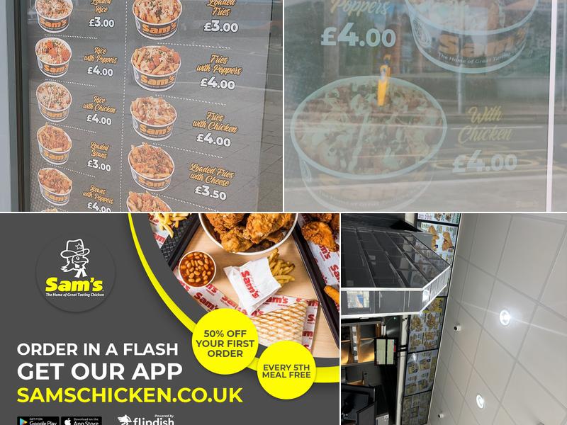 Sam's Chicken Portsmouth Menu