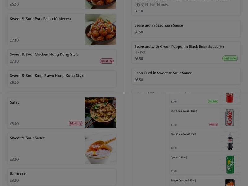 New China - Portsmouth Menu