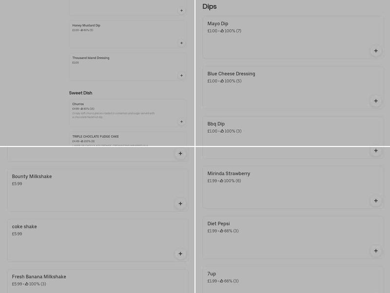 Whody arundel street Menu