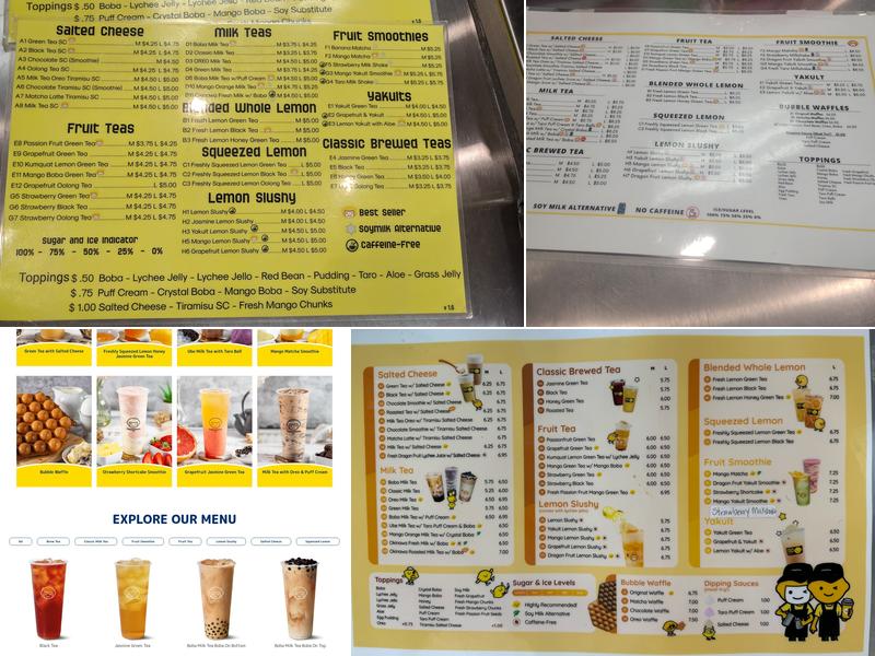 Happy Lemon Menu