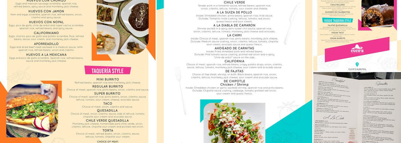Cuco's Burritos Menu