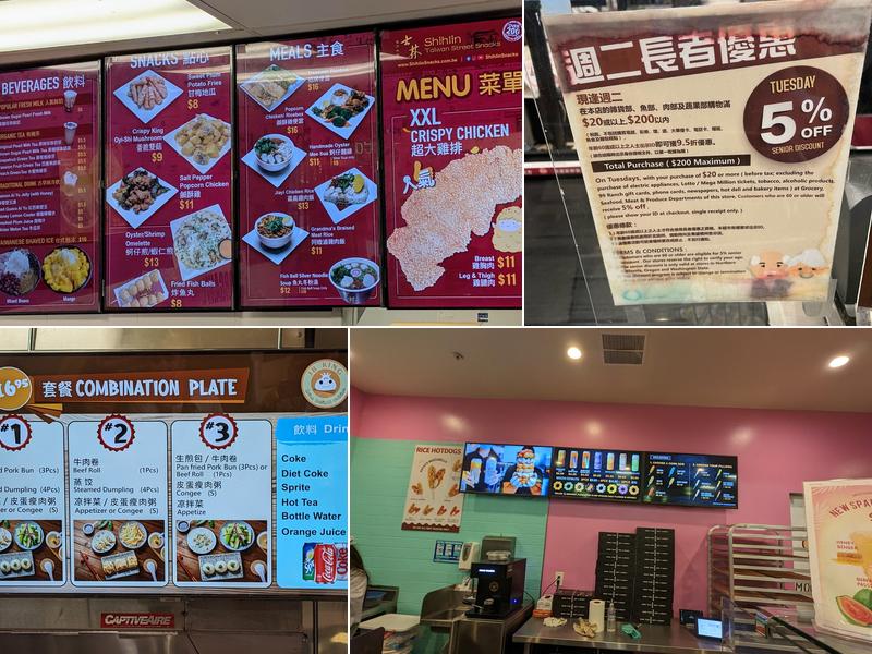 Pacific food hall Menu