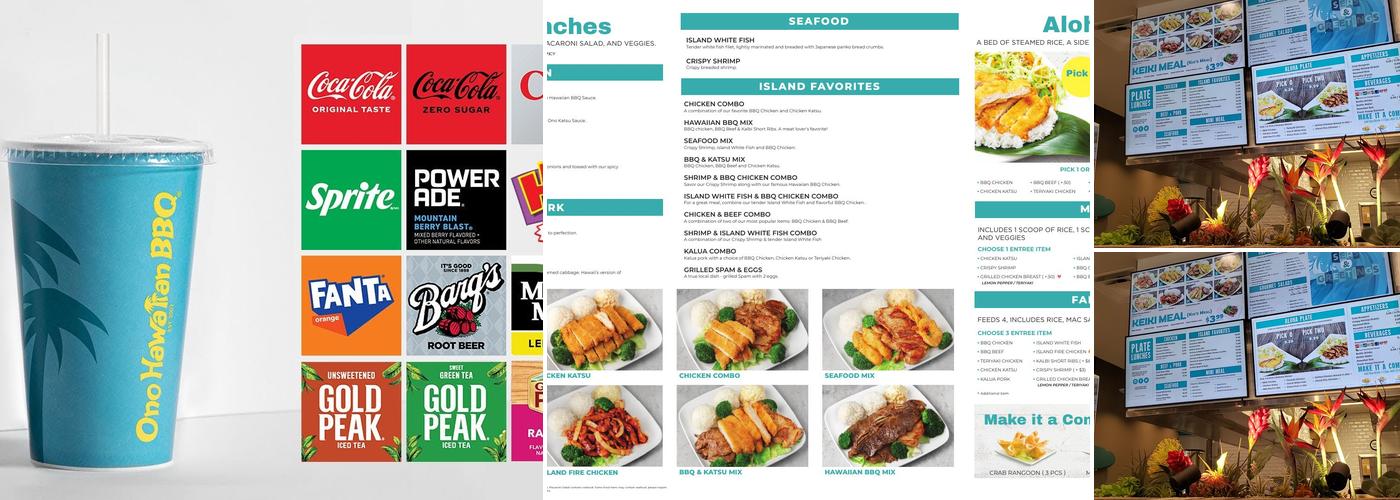 Ono Hawaiian BBQ Menu