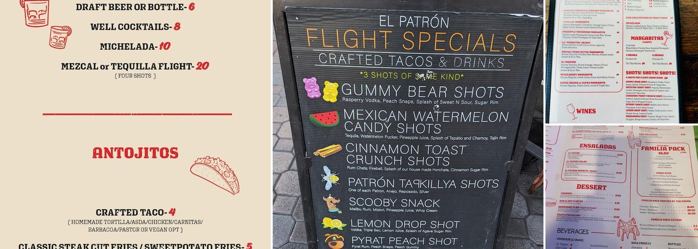 El Patron Menu
