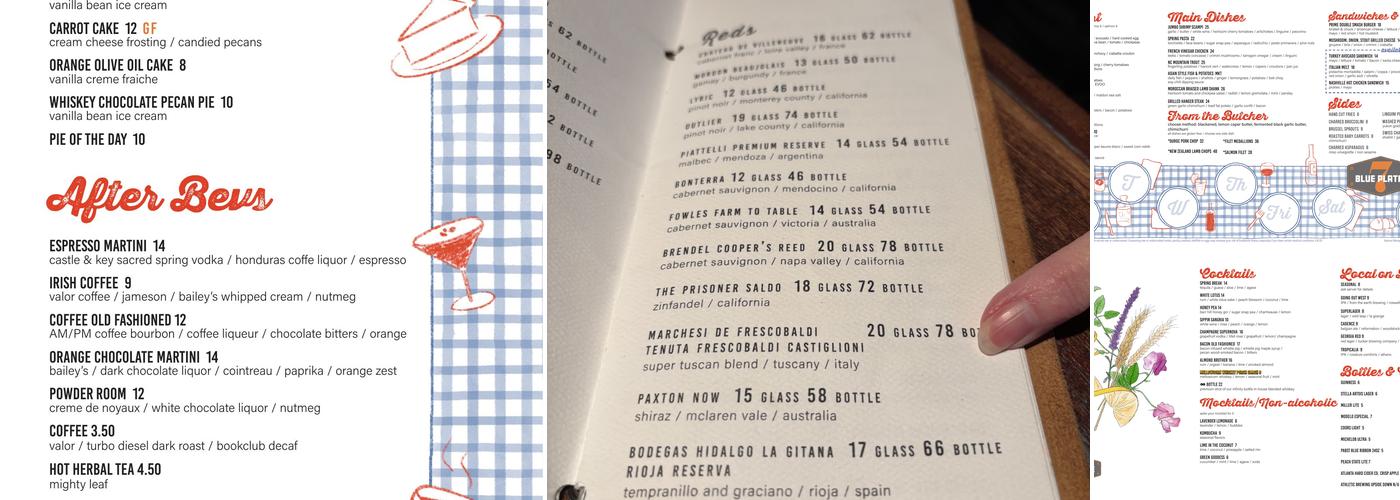 7 Acre BarnGrill Menu