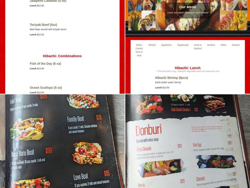 Fuki Hayden Menu