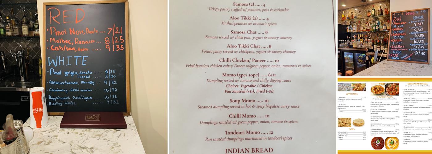 Royal Spice Menu