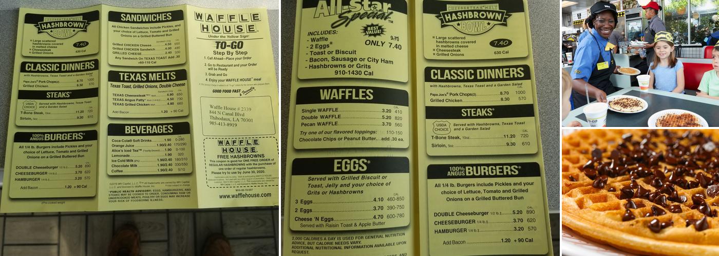 Waffle House Menu
