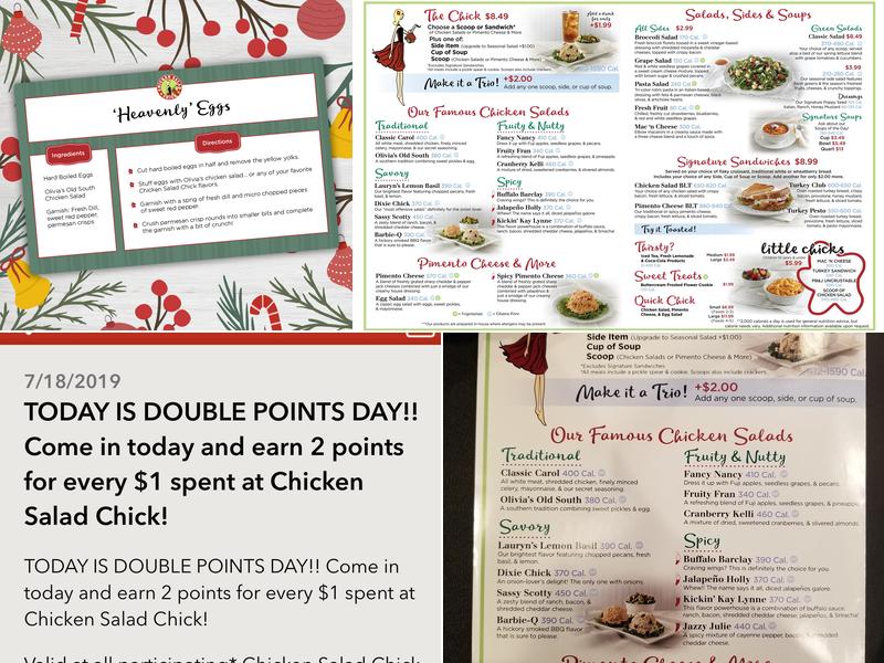 Chicken Salad Chick Menu