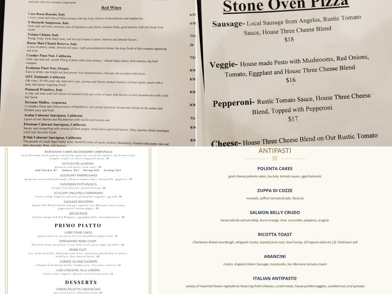 Ristorante Abruzzi Menu
