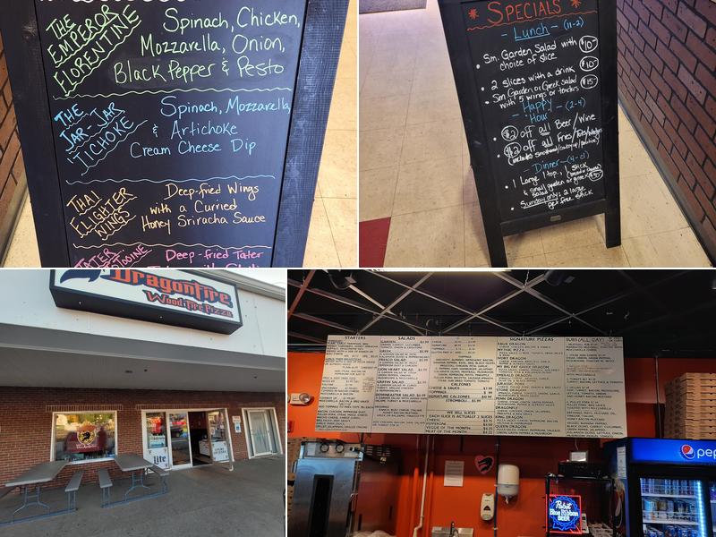 DragonFire Pizza Menu