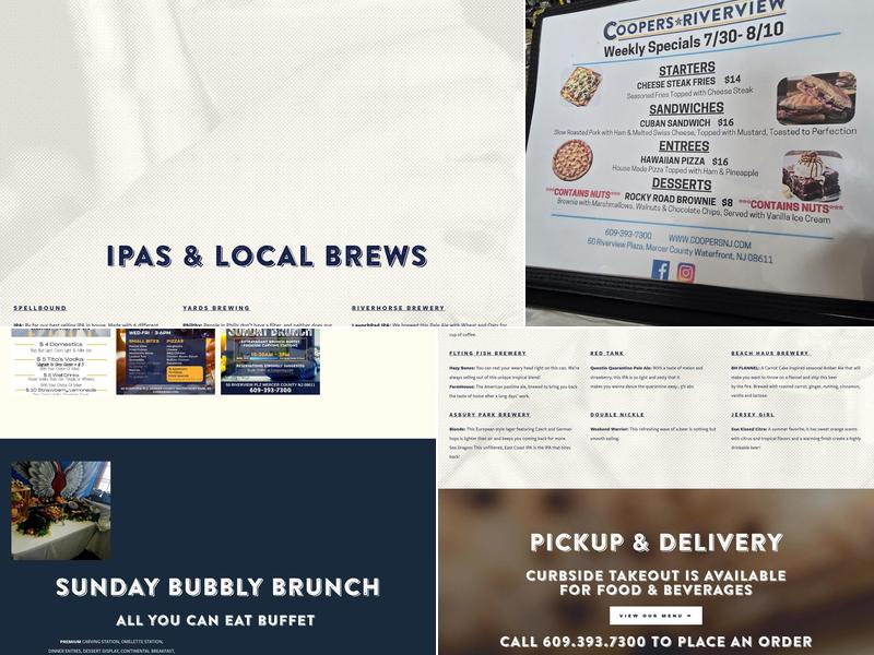 Cooper's Riverview Menu