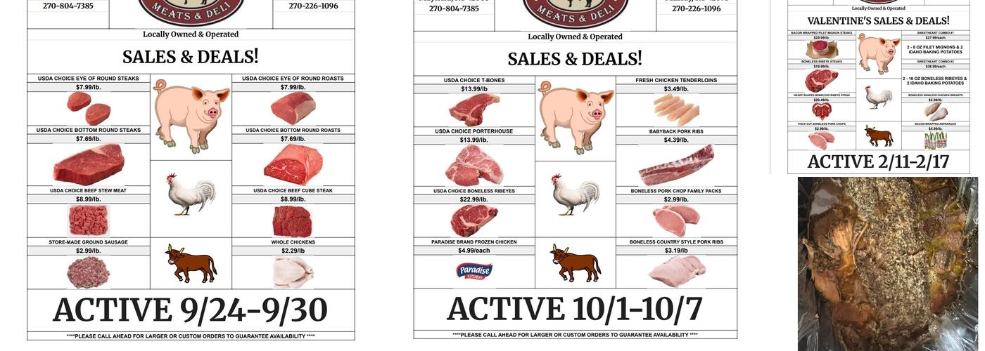Off the Hoof #2 Menu