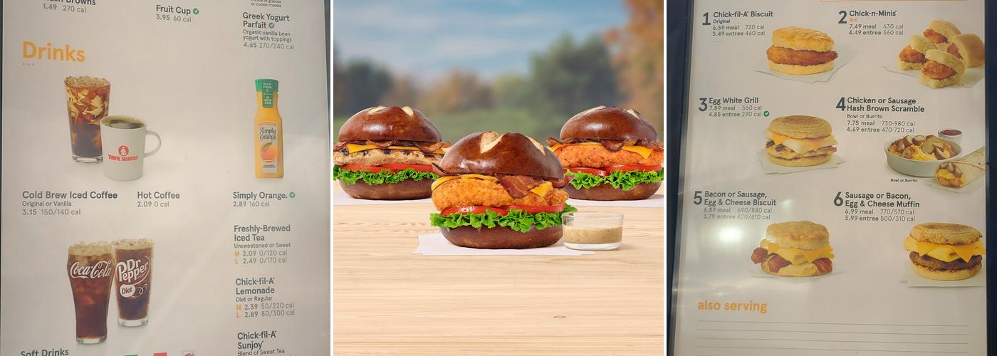 Chick-fil-A Menu