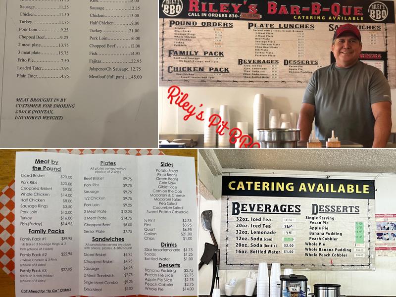 Riley’s Pit BBQ Menu