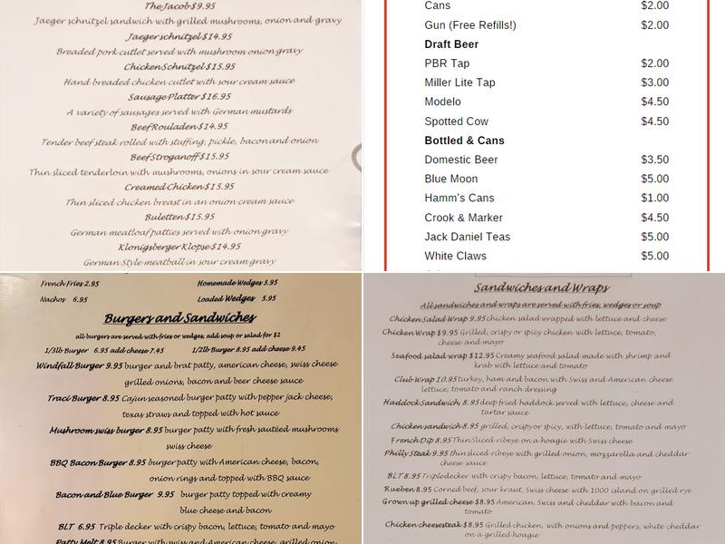 Round 2 bar and grill Menu