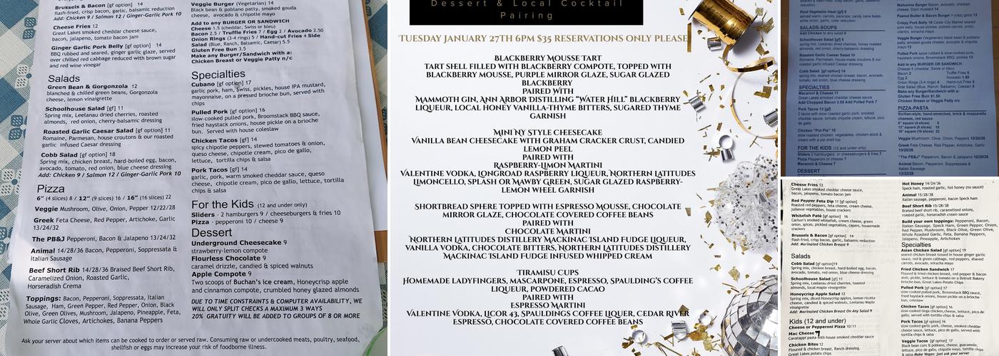 Broomstack Kitchen and Taphouse Menu