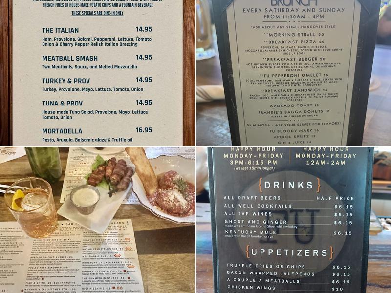 Frankie's Uptown - A Neighborhood Bar Menu