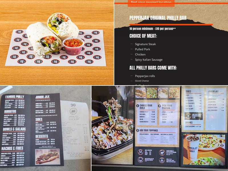 PepperJax Grill Menu