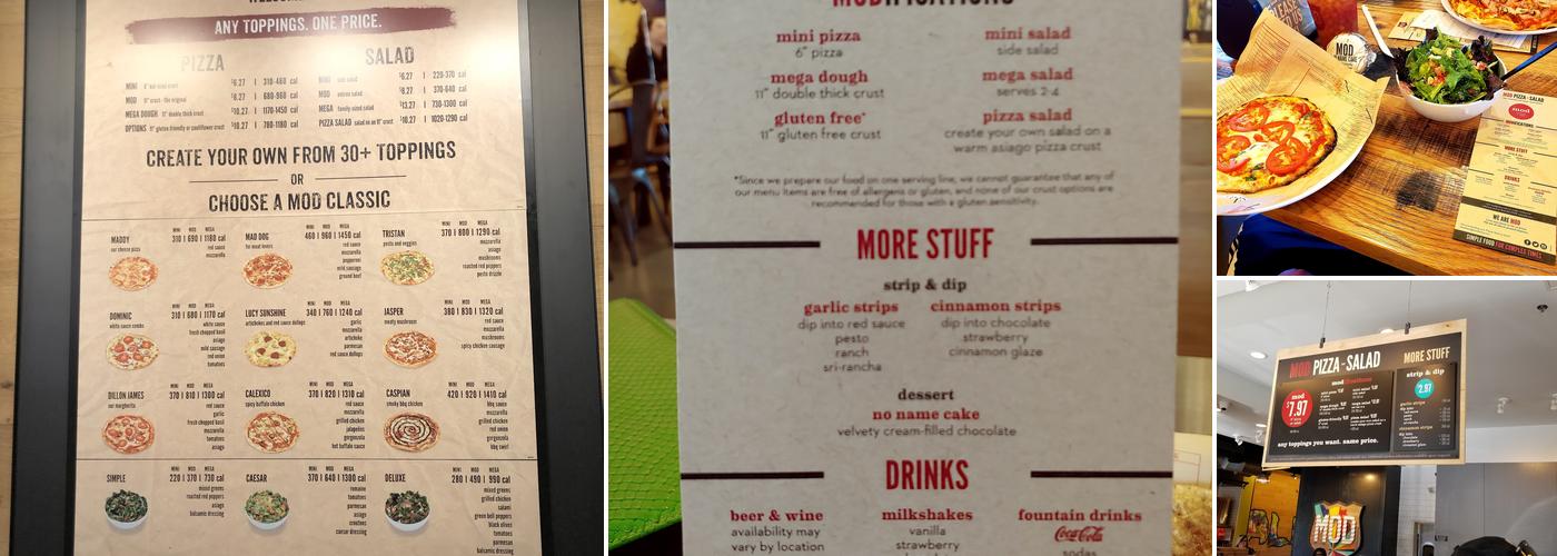 MOD Pizza Menu