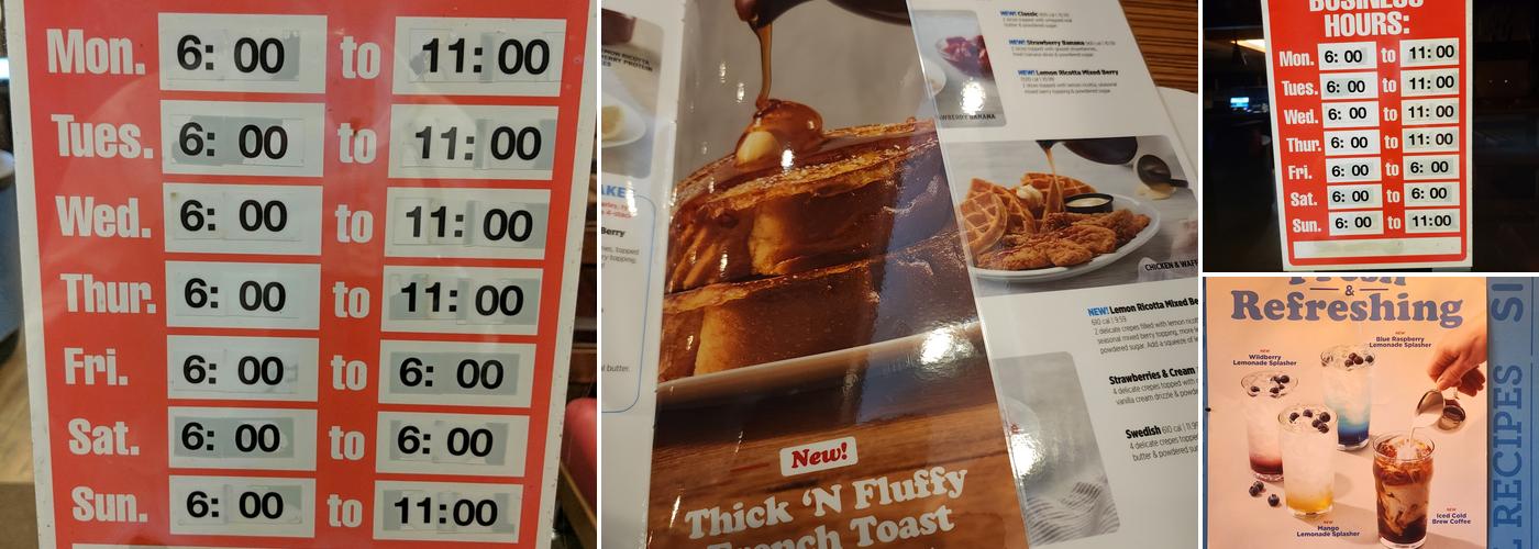IHOP Menu