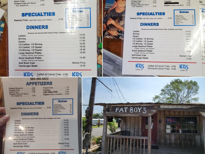 Fatboy's Seafood Kitchen Menu