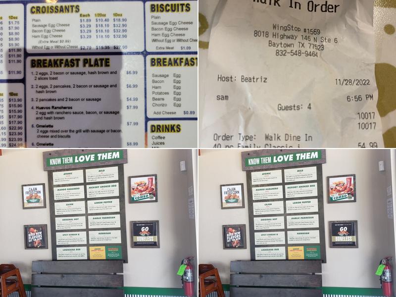 Wingstop Menu