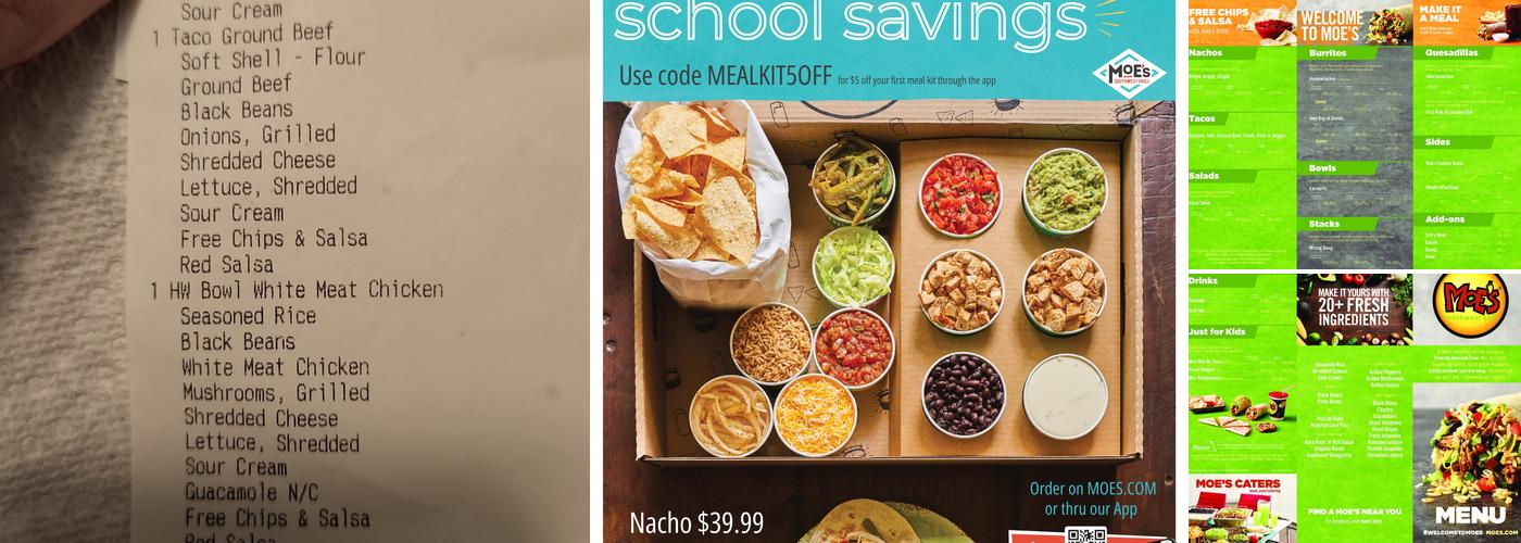 Moe's Southwest Grill Menu