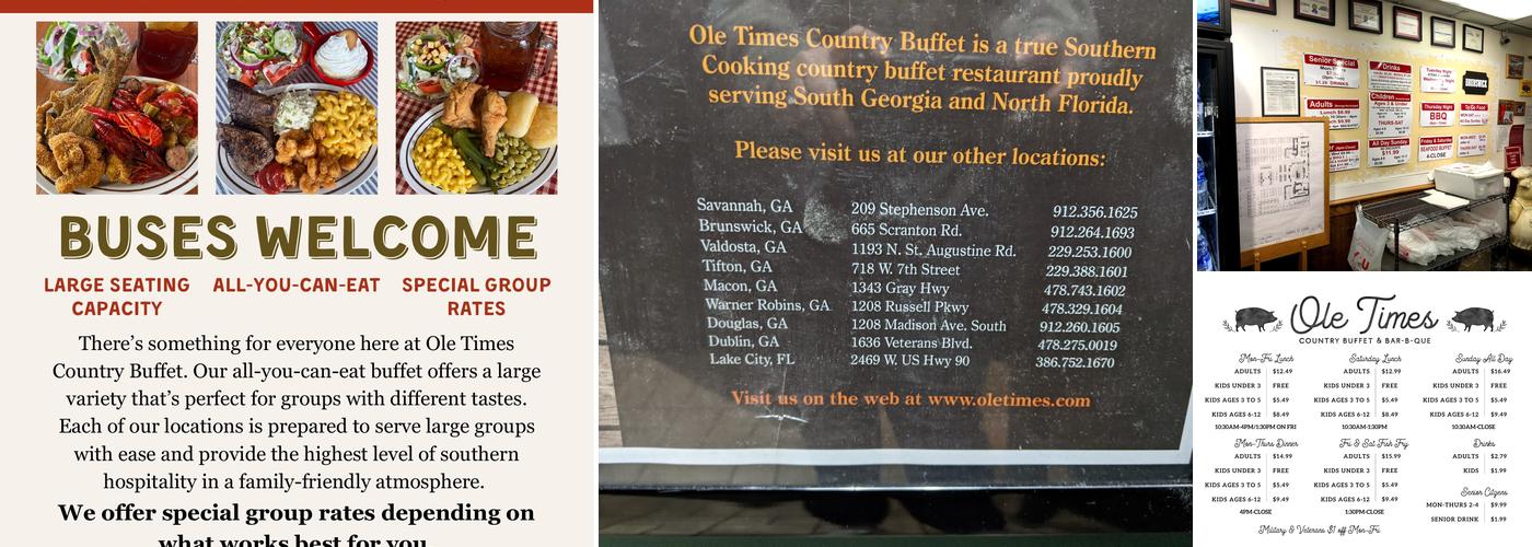 Ole Times Country Buffet Savannah Menu