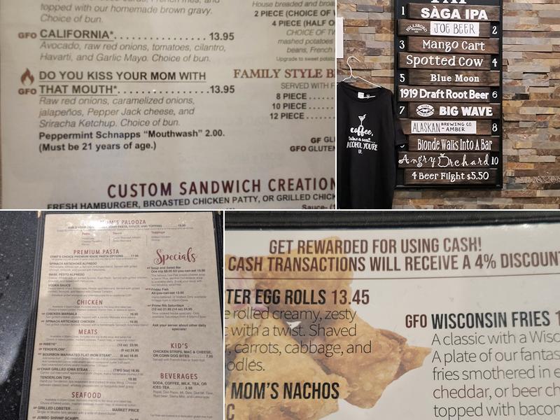 Murray's on Main Menu