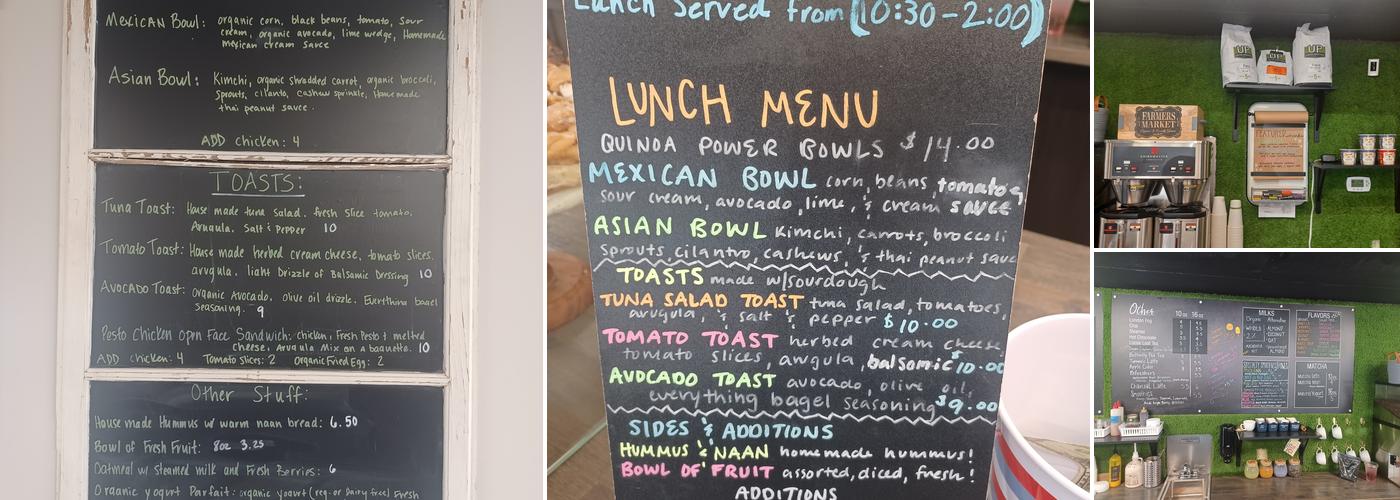 Organic Grounds Coffeehouse Menu