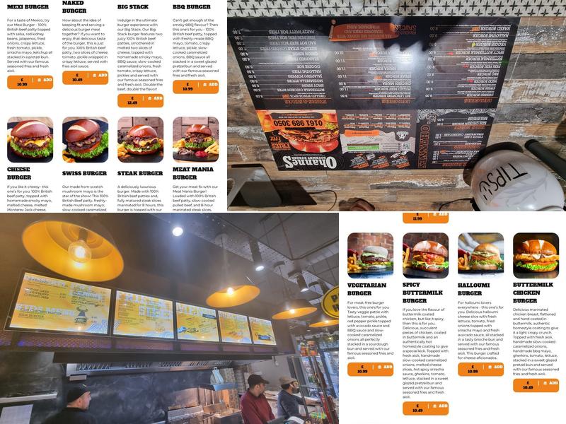 Ohannes Burger Preston Menu