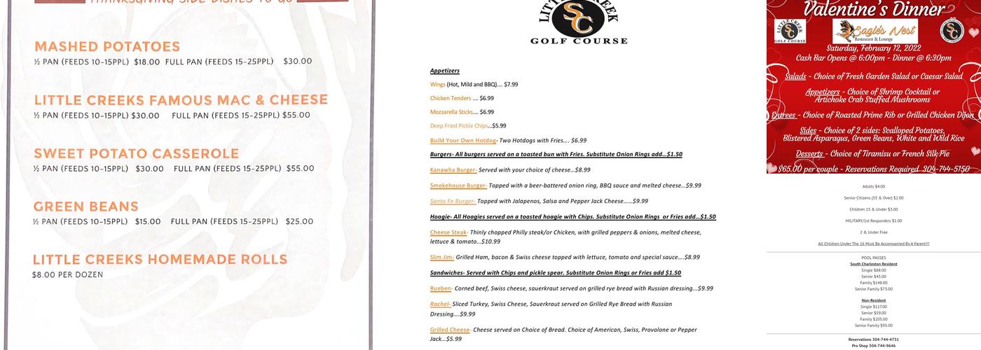 Eagle's Nest Restaurant Menu
