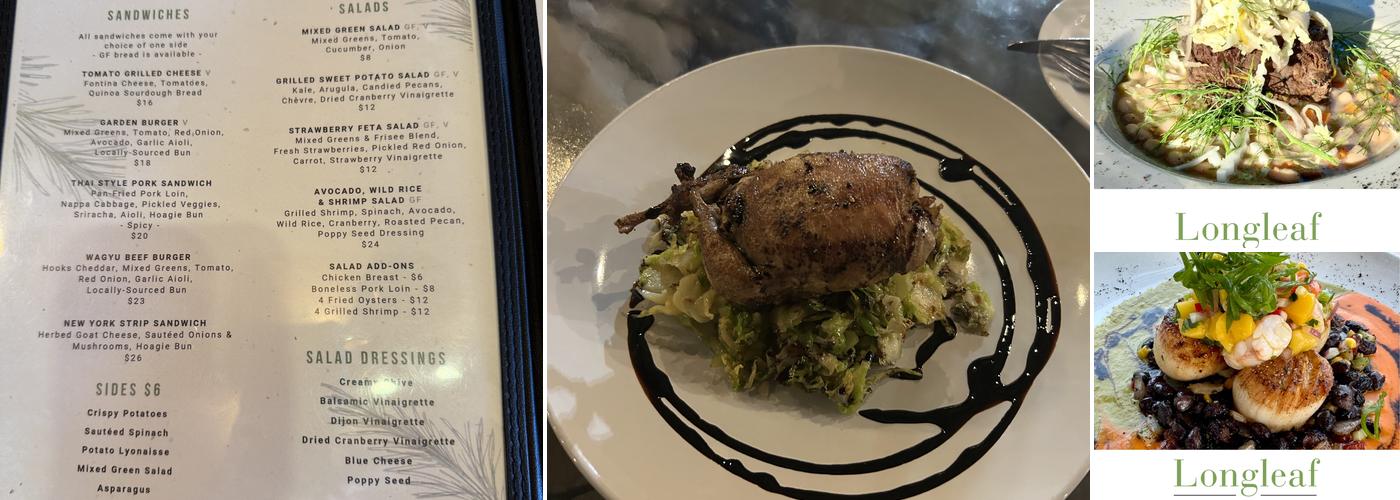 Longleaf Craft Kitchen + Bar Menu