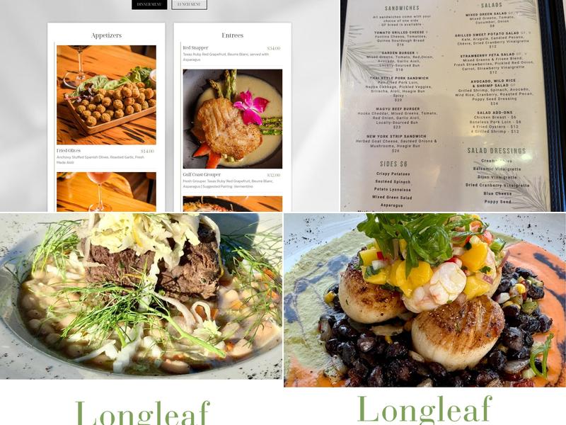 Longleaf Craft Kitchen + Bar Menu