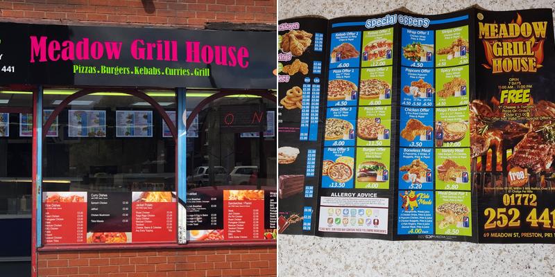 Meadow Grill House Menu