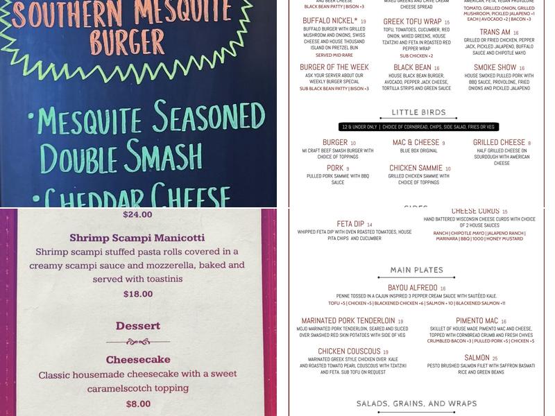 Alebird Taphouse and Brewery Menu