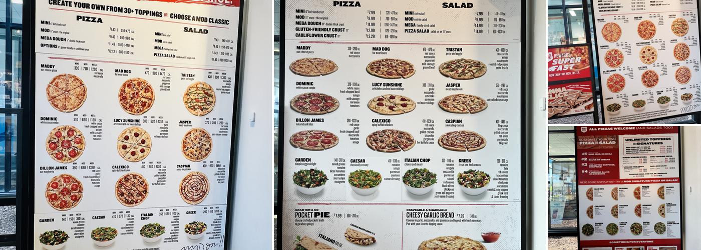 MOD Pizza Menu