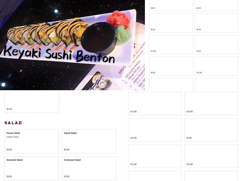 KEYAKI SUSHI HIBACHI STEAK HOUSE Menu